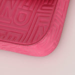 Fendi Fuchsia Logo Lambskin Embossed Baguette - FashioNica