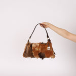 Fendi Gazelle and Goat Fur Patch Shoulder Bag - FashioNica