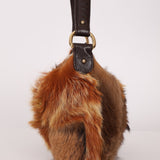 Fendi Gazelle and Goat Fur Patch Shoulder Bag - FashioNica