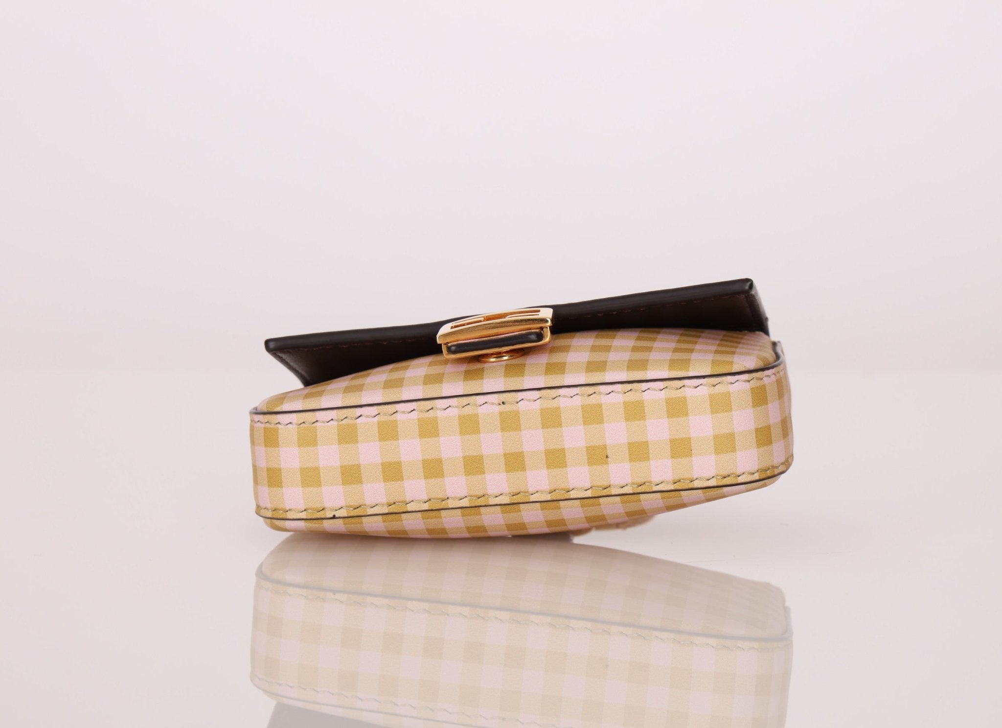 Fendi Gingham Nano Baguette - FashioNica