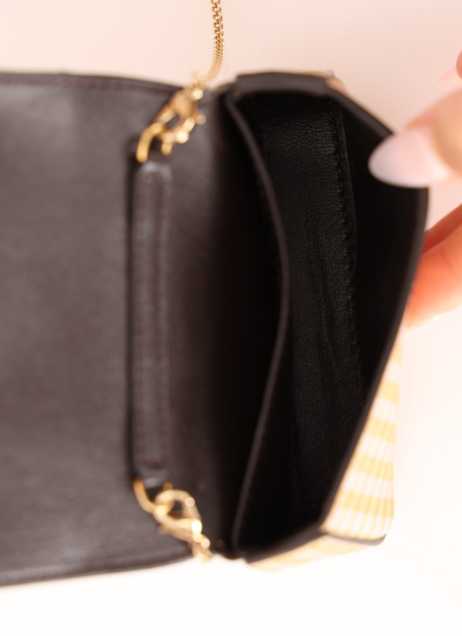Fendi Gingham Nano Baguette - FashioNica