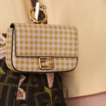 Fendi Gingham Nano Baguette - FashioNica
