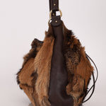 Fendi Goat and Gazelle Drawstring Bucket Bag - FashioNica