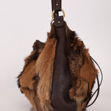 Fendi Goat and Gazelle Drawstring Bucket Bag - FashioNica