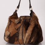 Fendi Goat and Gazelle Drawstring Bucket Bag - FashioNica