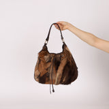Fendi Goat and Gazelle Drawstring Bucket Bag - FashioNica