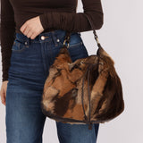 Fendi Goat and Gazelle Drawstring Bucket Bag - FashioNica