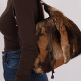 Fendi Goat and Gazelle Drawstring Bucket Bag - FashioNica