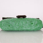 Fendi Green Beaded Baguette - FashioNica