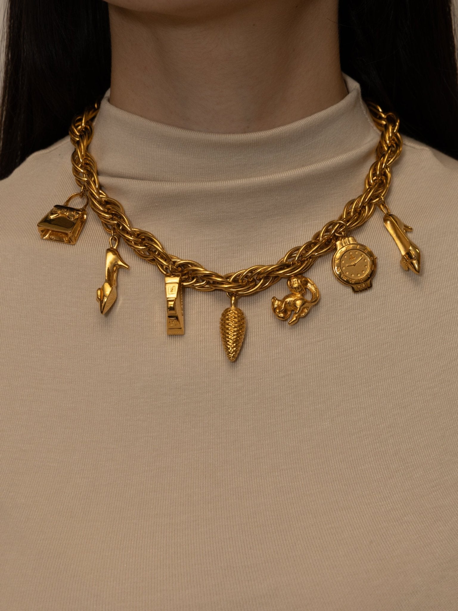 Fendi Iconic Charms Necklace - FashioNica
