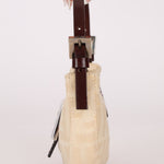 Fendi Ivory Zucca Mini Croissant - FashioNica