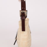 Fendi Ivory Zucca Mini Croissant - FashioNica