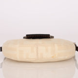 Fendi Ivory Zucca Mini Croissant - FashioNica