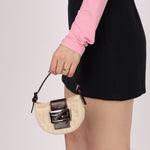 Fendi Ivory Zucca Mini Croissant - FashioNica