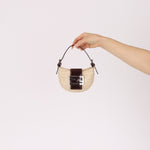 Fendi Ivory Zucca Mini Croissant - FashioNica