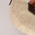 Fendi Ivory Zucca Mini Croissant - FashioNica