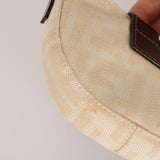 Fendi Ivory Zucca Mini Croissant - FashioNica