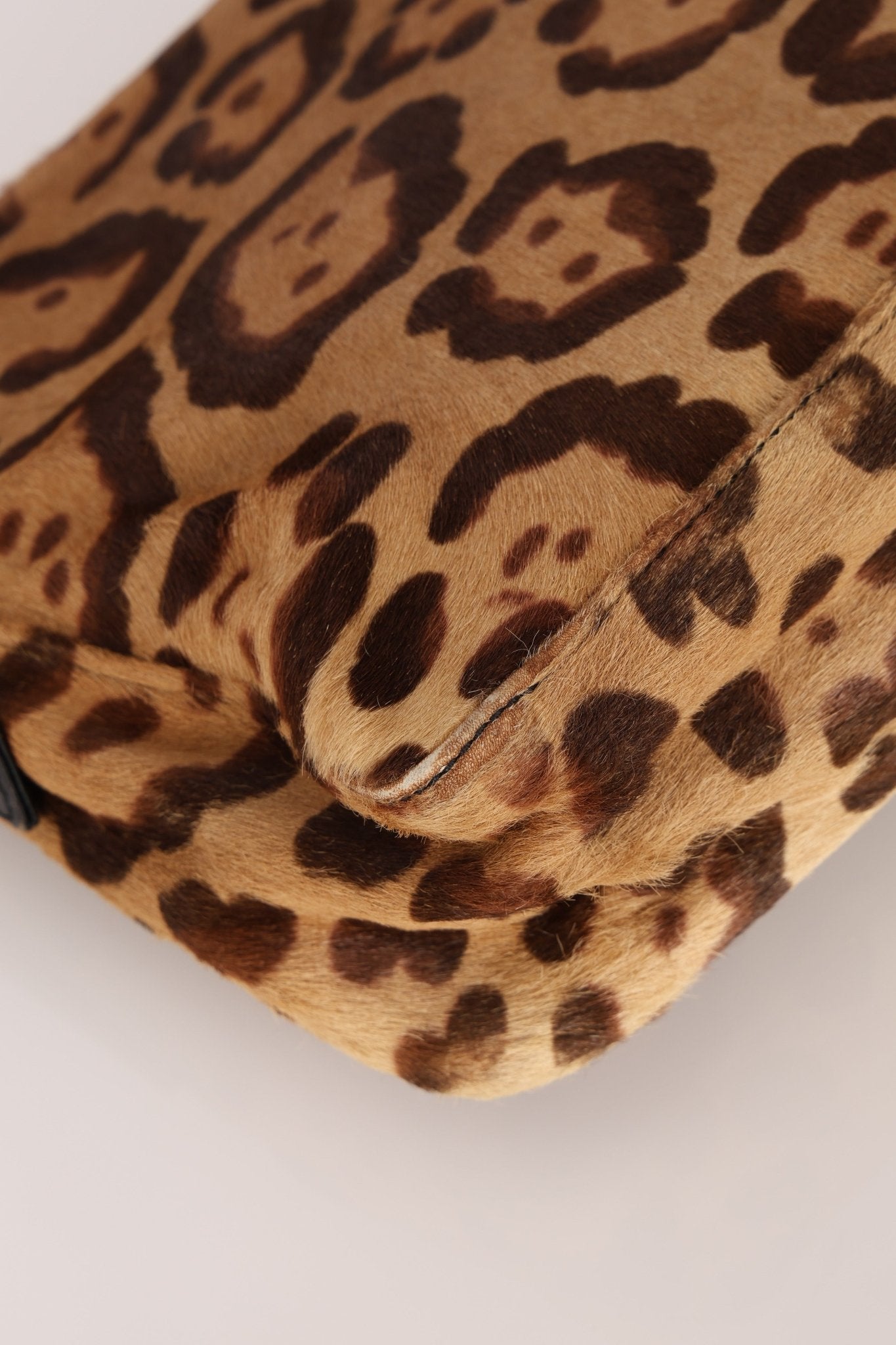 Fendi Jaguar Print Ponyhair Baguette - FashioNica