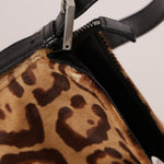 Fendi Jaguar Print Ponyhair Baguette - FashioNica