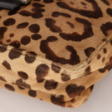 Fendi Jaguar Print Ponyhair Baguette - FashioNica