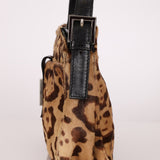 Fendi Jaguar Print Ponyhair Baguette - FashioNica
