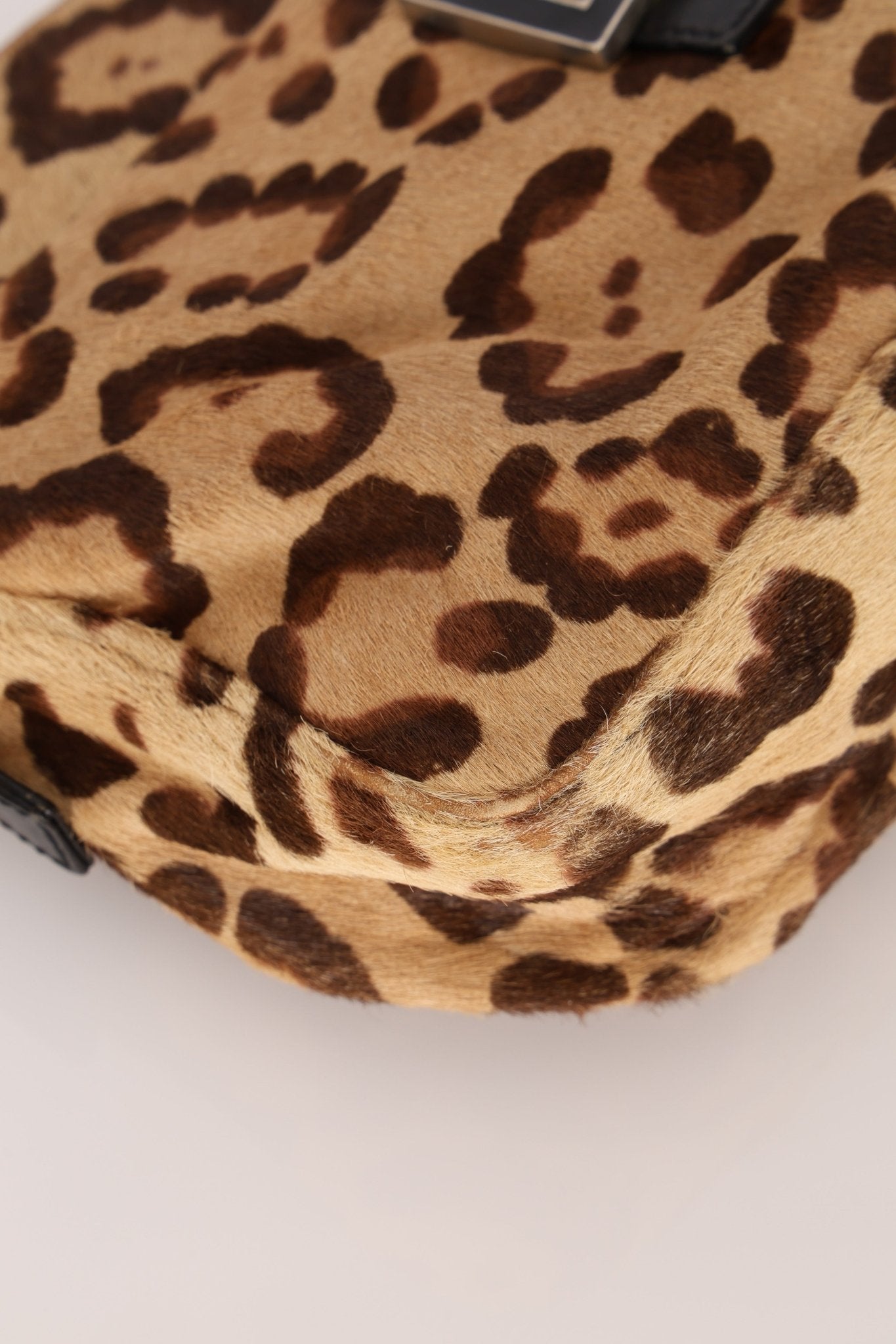 Fendi Jaguar Print Ponyhair Baguette - FashioNica