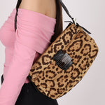 Fendi Jaguar Print Ponyhair Baguette - FashioNica
