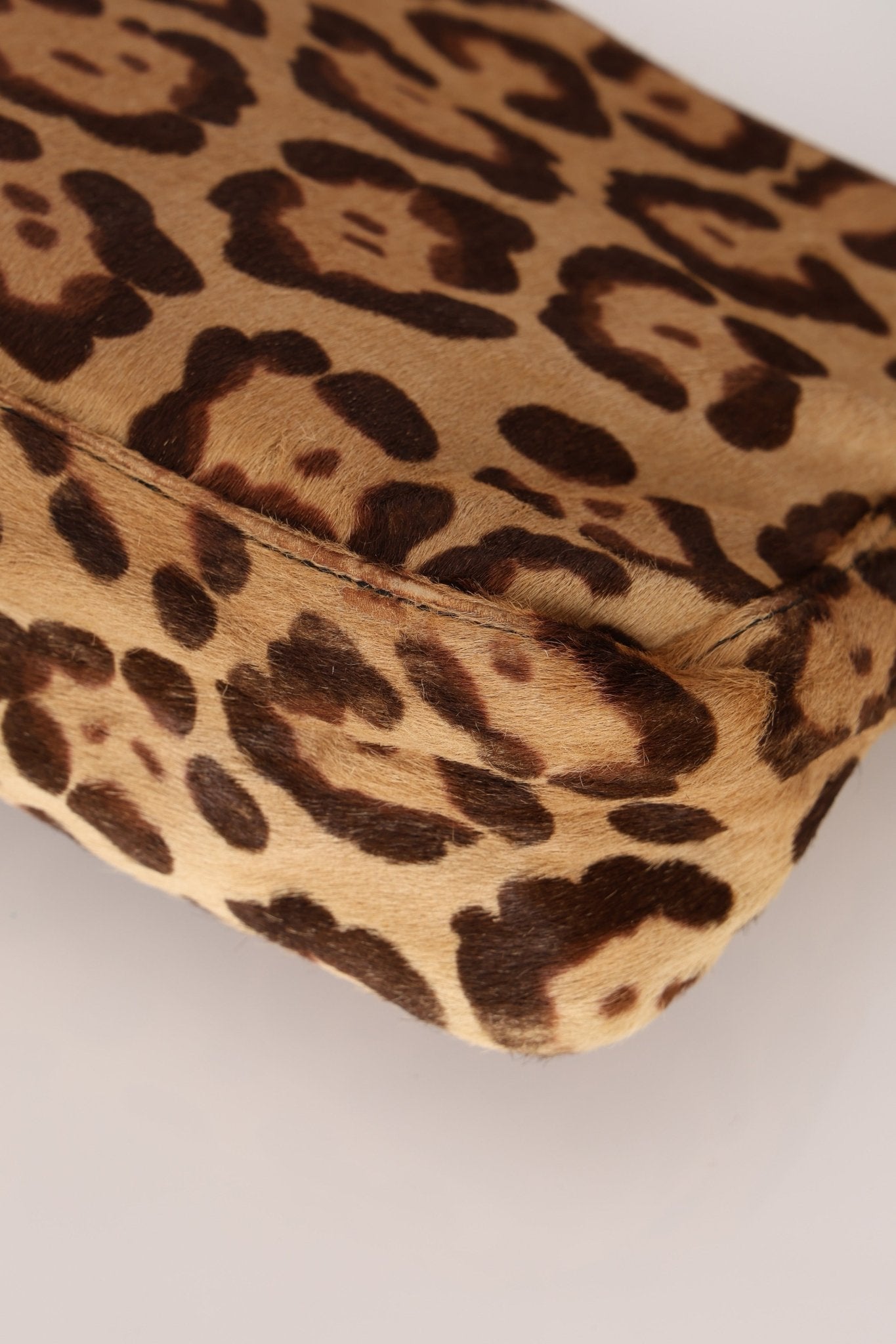 Fendi Jaguar Print Ponyhair Baguette - FashioNica