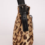 Fendi Jaguar Print Ponyhair Baguette - FashioNica