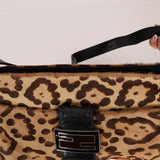 Fendi Jaguar Print Ponyhair Baguette - FashioNica