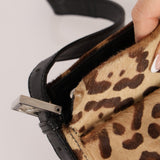 Fendi Jaguar Print Ponyhair Baguette - FashioNica