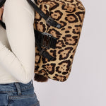 Fendi Jaguar Print Ponyhair Baguette Bag - FashioNica