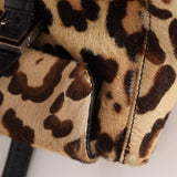 Fendi Jaguar Print Ponyhair Baguette Bag - FashioNica