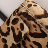 Fendi Jaguar Print Ponyhair Baguette Bag - FashioNica