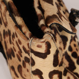 Fendi Jaguar Print Ponyhair Baguette Bag - FashioNica
