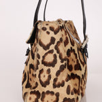 Fendi Jaguar Print Ponyhair Baguette Bag - FashioNica