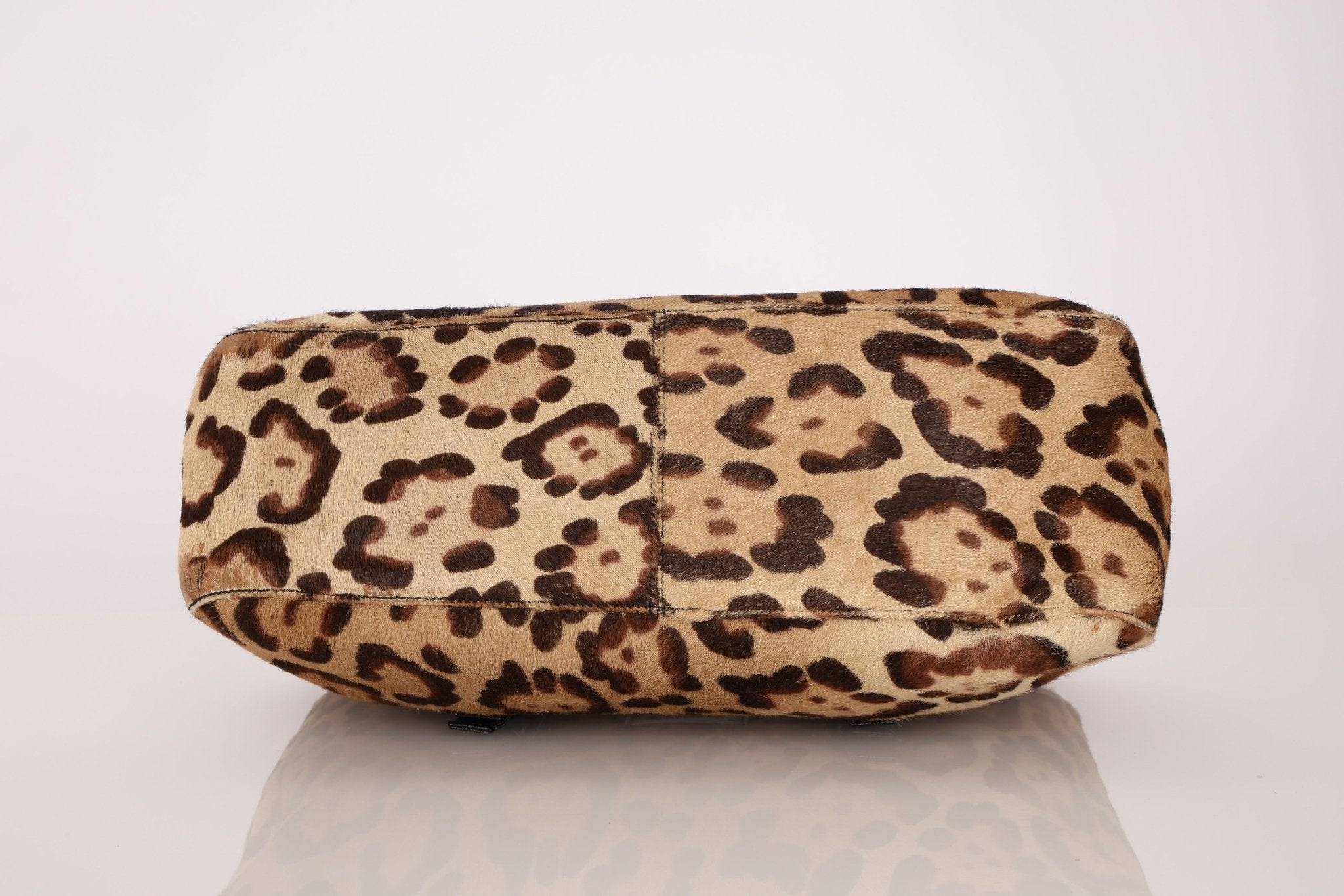 Fendi Jaguar Print Ponyhair Baguette Bag - FashioNica