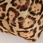 Fendi Jaguar Print Ponyhair Baguette Bag - FashioNica