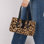 Fendi Jaguar Print Ponyhair Baguette Bag - FashioNica