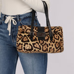 Fendi Jaguar Print Ponyhair Baguette Bag - FashioNica
