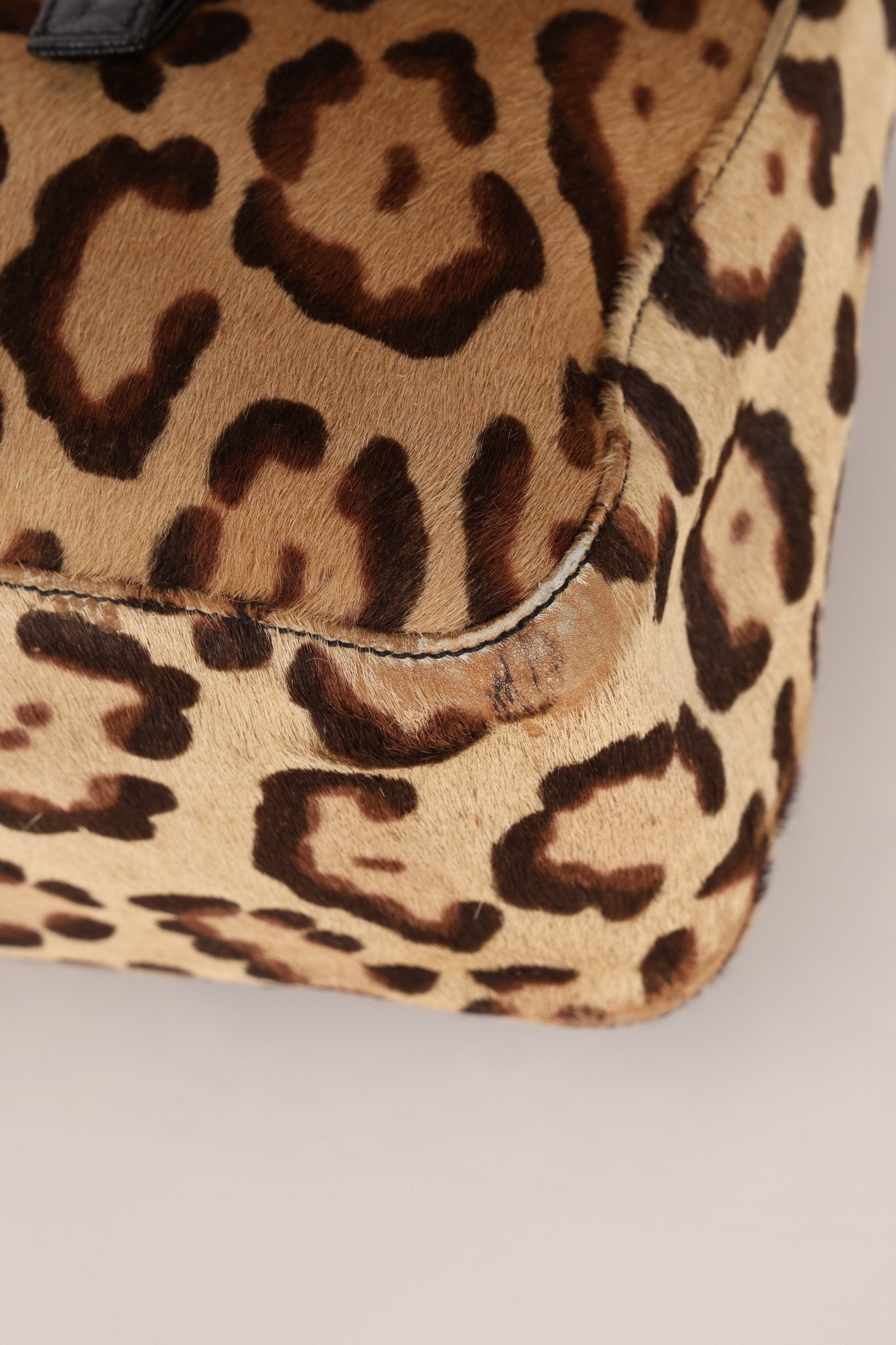 Fendi Jaguar Print Ponyhair Baguette Bag - FashioNica