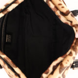 Fendi Jaguar Print Ponyhair Baguette Bag - FashioNica