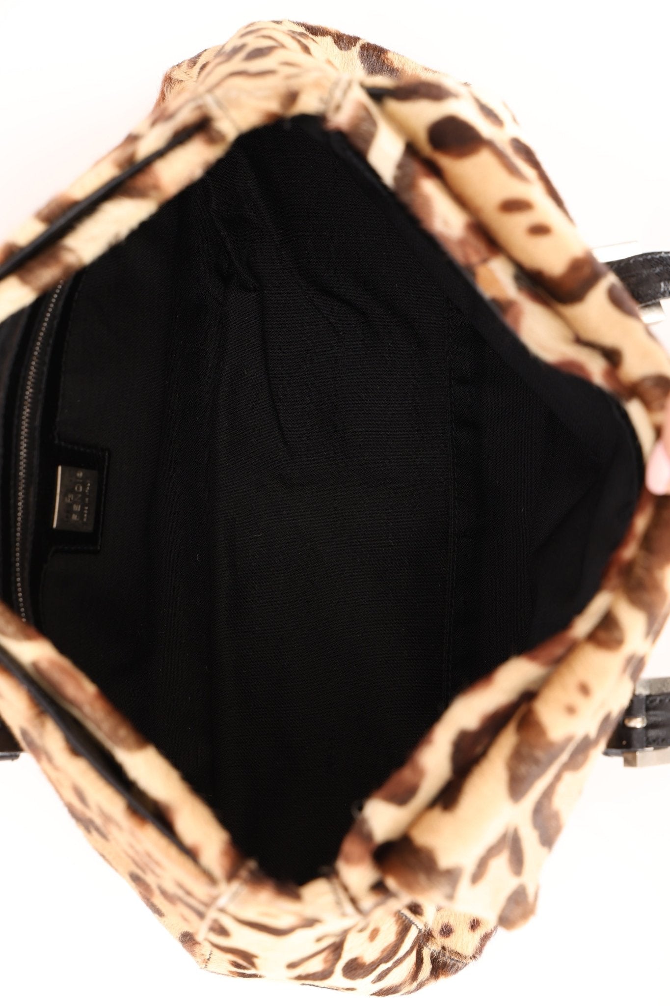 Fendi Jaguar Print Ponyhair Baguette Bag - FashioNica