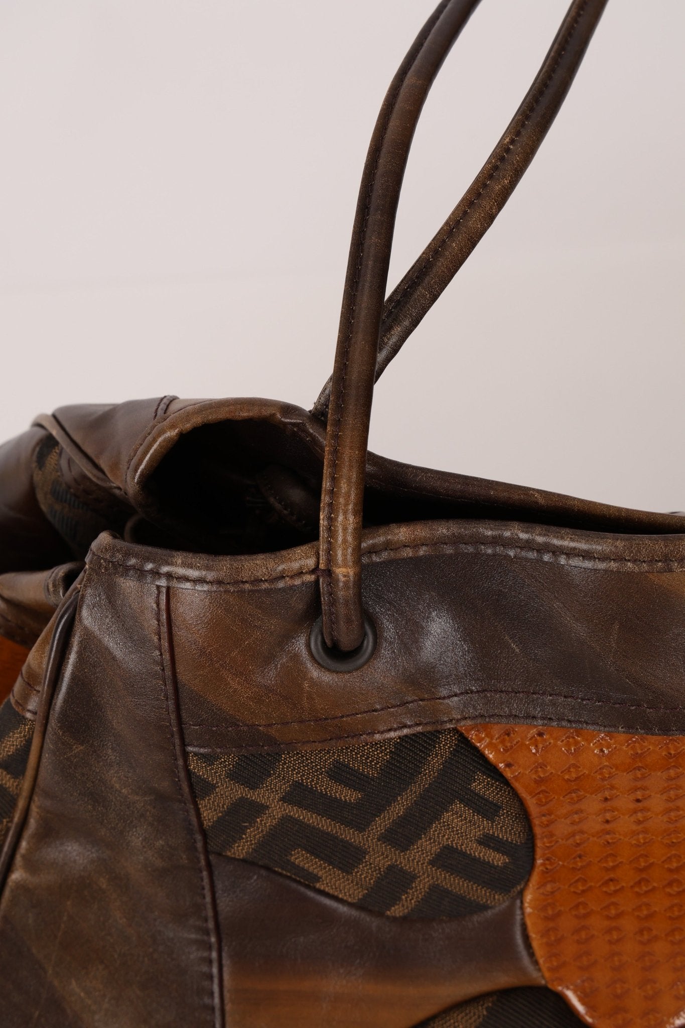 Fendi Large Mix Media Zucca Tote - FashioNica