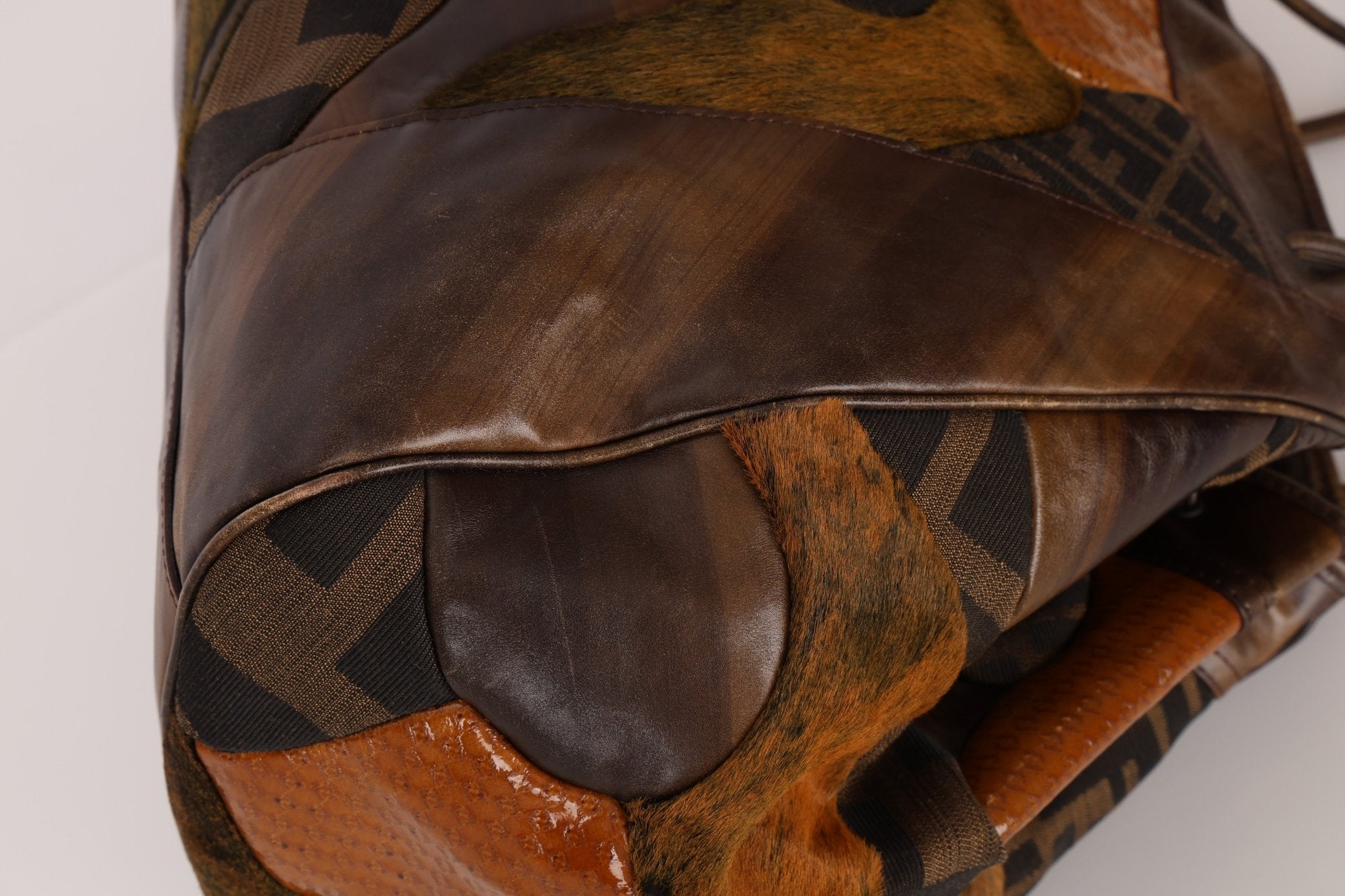 Fendi Large Mix Media Zucca Tote - FashioNica