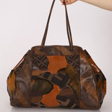 Fendi Large Mix Media Zucca Tote - FashioNica