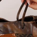 Fendi Large Mix Media Zucca Tote - FashioNica