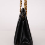 Fendi Leather Black Karligraphy Pocket Chain Bag - FashioNica