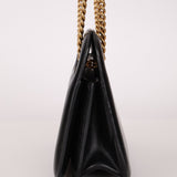 Fendi Leather Black Karligraphy Pocket Chain Bag - FashioNica