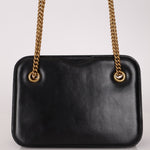 Fendi Leather Black Karligraphy Pocket Chain Bag - FashioNica